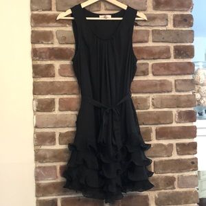 Black Dress with Ruffles